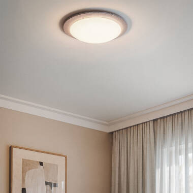 Immagine di Plafoniera LED 18W Circolare Feltro Ø460 mm CCT Selezionabile Lezhan