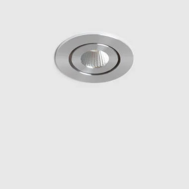 Spot Downlight LED Rond COB CRI90 Coupe Ø 45 mm Argentée
