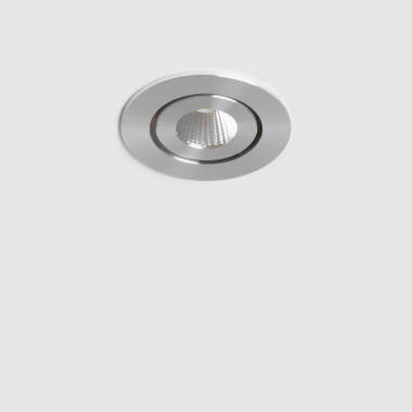 Stropní Podhledové Downlight LED Svítidlo COB Kruhové Nastavitelné ve Stříbrné Výřez Ø 45 mm