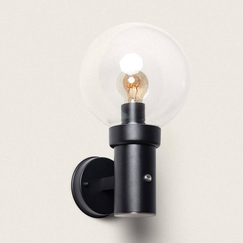 Image of Optic Outdoor Stainless Steel Wall Lamp with Twilight Sensor