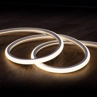 LED Streifen Neon Dimmbar 220V Neutralweiß Halbrund 180° 7.5W/m Schnitt 100cm IP67 nach Maß