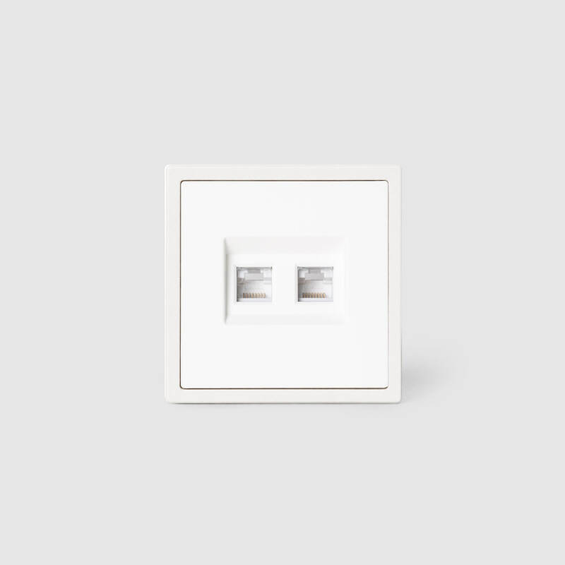 Bild von Doppel RJ45 Anschluss CAT 6 Internet Luxe 990