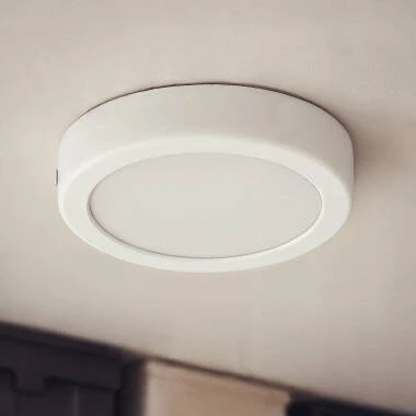 Plafoniera LED 12W Circolare Metallo Ø170 mm Design Bianco