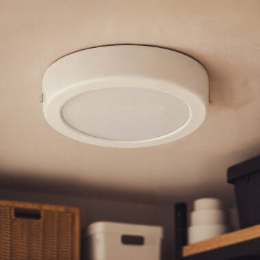 Afbeelding van Plafondlamp 12W LED  Metaal Rond Wit Design  Ø180 mm