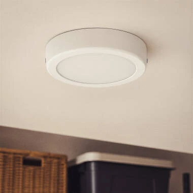 Plafonnier LED Rond 12W Métal Design White Ø180mm