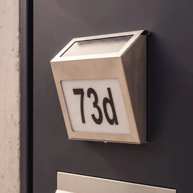 Wandlamp Outdoor  Solar LED voor Huisnummering Barua