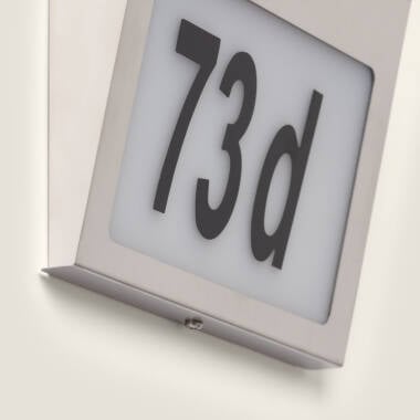 Afbeelding van Wandlamp Outdoor  Solar LED voor Huisnummering Barua