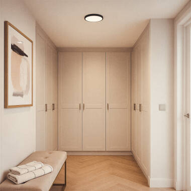 Afbeelding van Plafondlamp LED 24W Rond Aluminium Ø280 mm Slim CCT Selecteerbaar Galán SwitchDimm