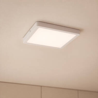 24W Galan Aluminium Selectable CCT SwitchDimm Slim Square LED Surface Lamp 280x280 mm