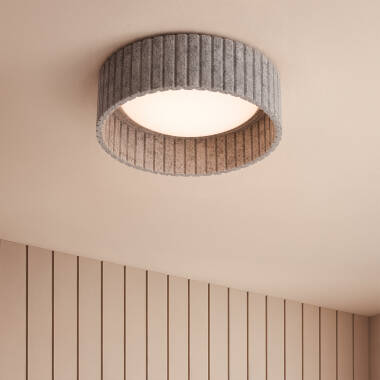 Afbeelding van Plafondlamp LED 9W Rond Vilt Ø300 mm CCT Selecteerbaar Kaptyn