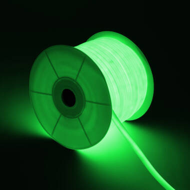 Taśma Neon LED Ściemnialna 220V Szpula 50m Okrągła 360° 9W/m Cięcie co 100cm IP67