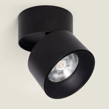 LED-Wandleuchte 30W aus Aluminium Rund Schwarz New Onuba