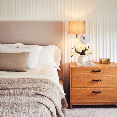 Image of Basilea Metal & Linnen Wall Lamp with Adjustable Arm