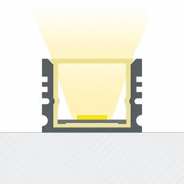 Aluminiumprofil Wasserdicht IP65 Aufbau 2m für LED Streifen bis 10 mm