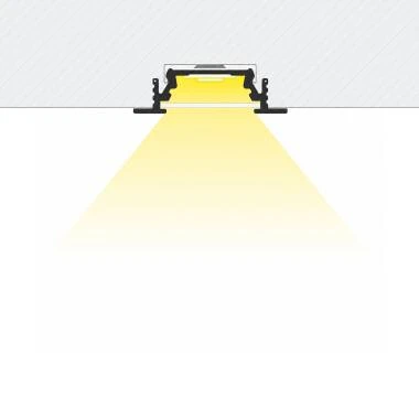 Profilo Alluminio da Incasso 1m per Strisce LED fino a 10mm