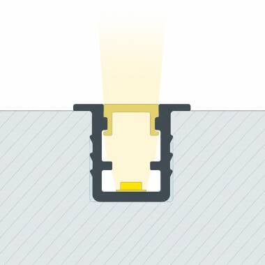 Profil Aluminiowy Wpuszczany 2 m do Taśmy LED do 6 mm