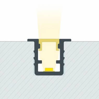 Aluminiumprofil Einbau 2m für LED Streifen bis 6mm
