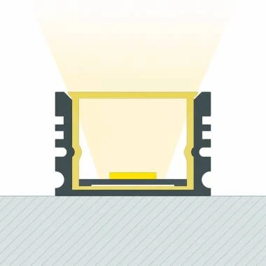 Aluminiumprofil Wasserdicht IP65 Aufbau 2m für LED Streifen bis 10 mm