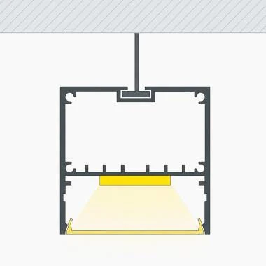 Aluminiumprofil Hängend XL 50x50 für LED Streifen bis 45 mm