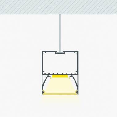 Suspended Aluminium Profile for LED Strip up to 22mm