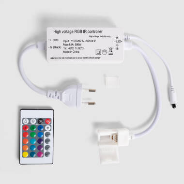 Sterownik do Taśm LED RGB 220V SMD Szerokość 14.5mm z Pioltem IR