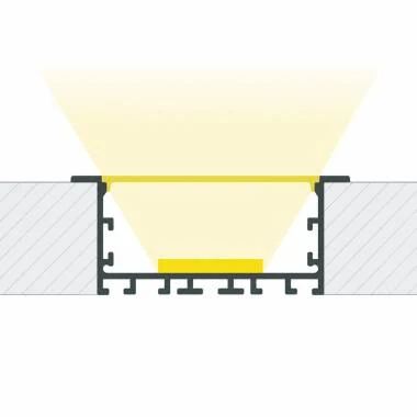 Profilo Alluminio da Incasso XL per Striscia LED fino a 60mm
