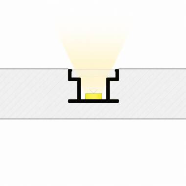Walk On Recessed Aluminium Profile for LED Strip up to 10mm