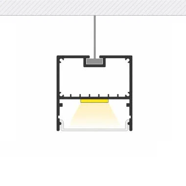 Ophang Profiel Aluminium Sixe  voor LED strips tot 45 mm