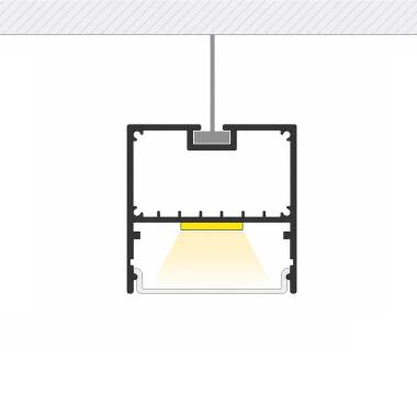 Suspended XL Aluminium Profile for LED Strip up to 45mm