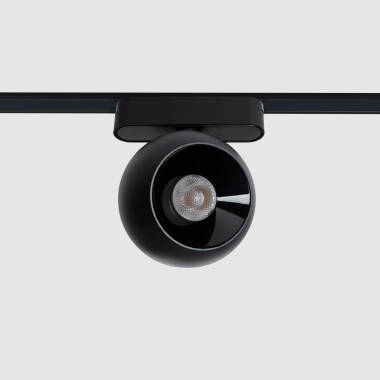 Faretto LED Binario Magnetico 25mm SuperSlim 12W Concavo 48V Nero Ø100 mm