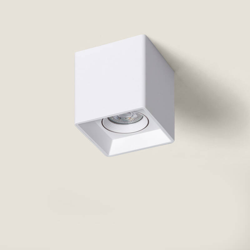 Immagine di Applique da Soffitto Quadrata Bianco con Lampadina GU10 Space