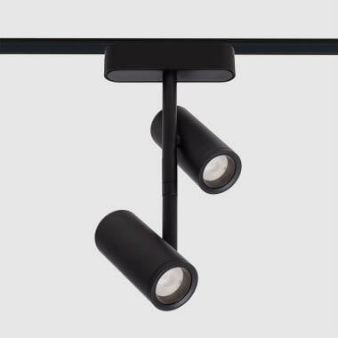 Dvojitý Lištový LED Reflektor Magnetický Madat 25mm Super Slim 16W 48V CRI90 Černý