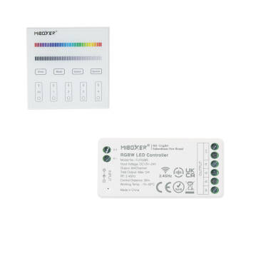 Controller RGBW 12/24V DC Controller + RF Controller 4 Zones MiBoxer