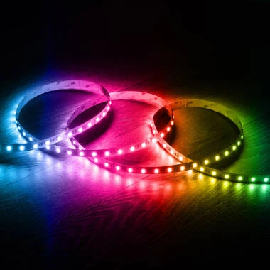 Led Strip 12V RGBW SMD 60 LED/m 5m 10W/m Breedte 12mm te knippen om de 5cm IP20