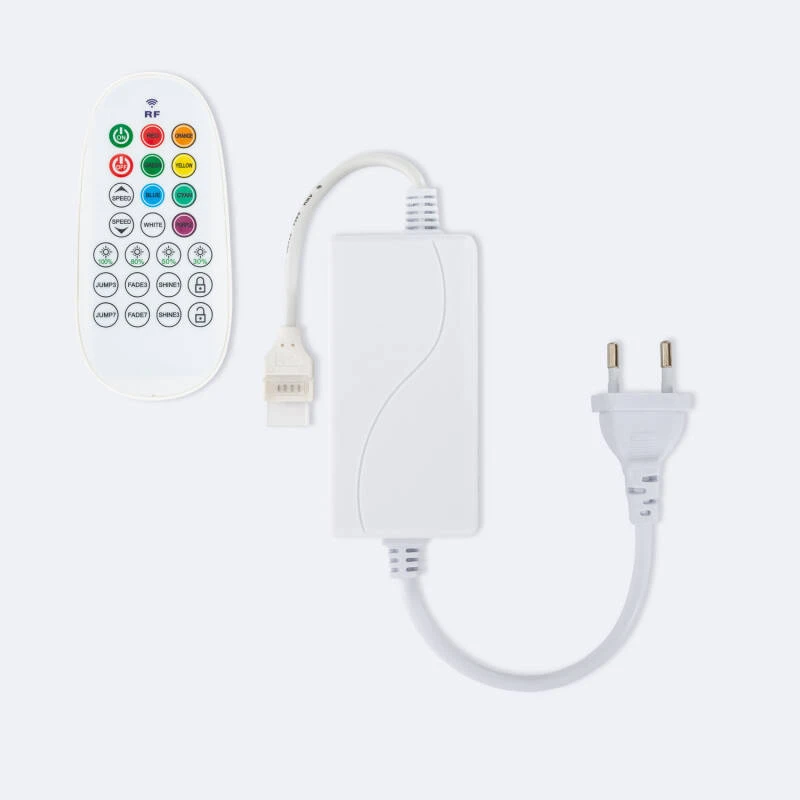 Image de Contrôleur pour Ruban LED RGB 220V AC SMD Silicone FLEX avec Télécommande RF