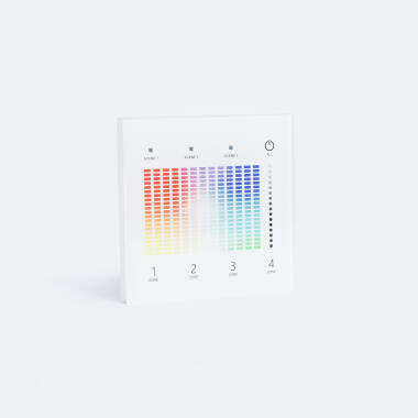 Touch Panel DALI Master DT8 RGB met 4 zones SKYDANCE TD3-4S