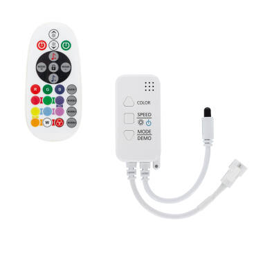 Controller Regelaar WiFi LED Strip Digital SPI 5-24V DC RGB met IR afstandsbediening