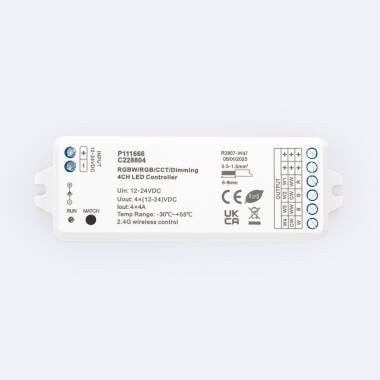 Controller striscia LED monocolore/CCT/RGB/RGBW 12-24V SKYDANCE VP compatibile con telecomando RF