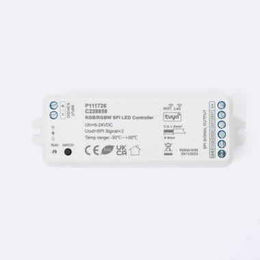 Contrôleur WIFI Ruban LED Numérique SPI RGB/RGBW 12-24V SKYDANCE WT-SPI Compatible avec Télécommande RF