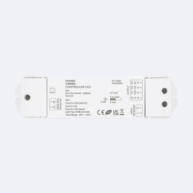 Controller for 220V Monochrome/CCT/RGB LED Strip SKYDANCE S2 compatible with Push Button & RF Remote