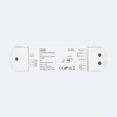 Controller striscia LED 220V monocolore/CCT/RGB SKYDANCE S3 compatibile con pulsante e telecomando RF