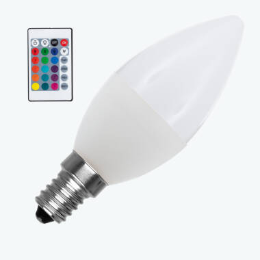 4.5W E14 C37 450 lm Dimmable RGBW LED Bulb