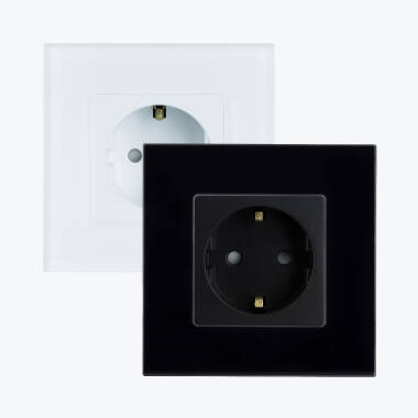 Gniazdo Typu F Schuko WiFi z Ramką Szklaną Modern