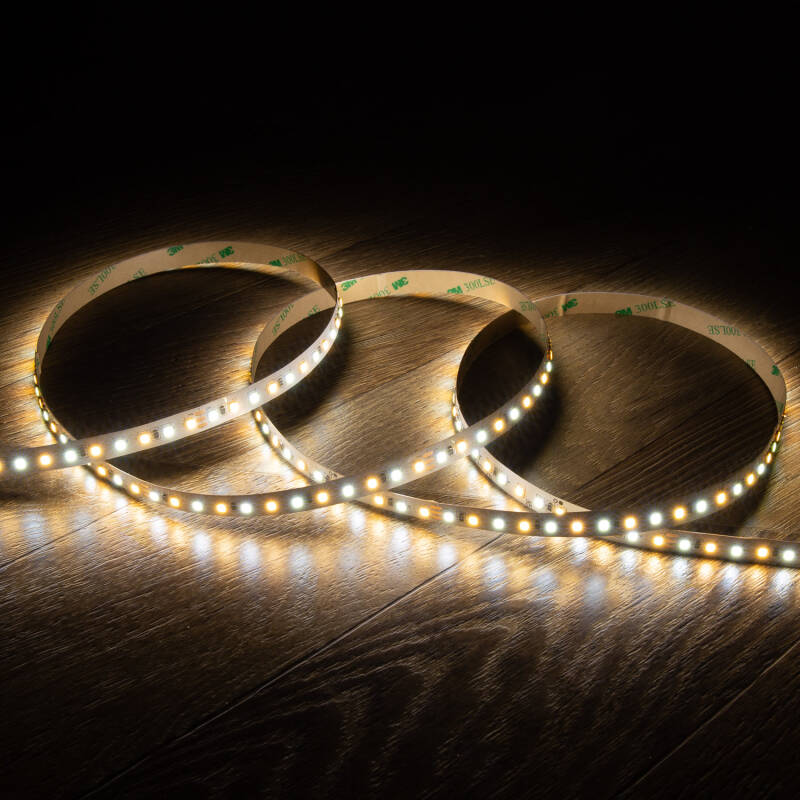Obrázek LED Pásek 24V SMD CCT 120 LED/m 5m 10W/m 800lm/m Šířka 10mm Střih každých 10cm IP20
