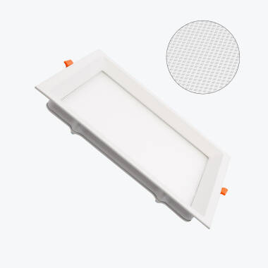 Pannello Downlight LED 20W Quadrata CCT Selezionabile Microprismatica LIFUD Foro 200x200 mm