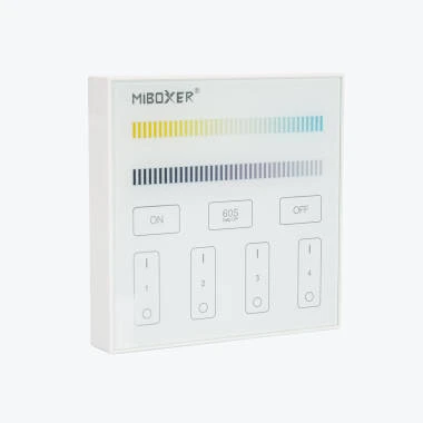 MiBoxer B2 Wall Mounted 4 Zone RF Remote for CCT LED Dimmer Controller