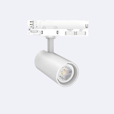 20W Fasano Dimmable Selectable CCT LED Spotlight for 3-Circuit Track in White