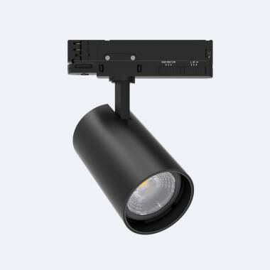 3-Circuit Track LED Spotlight 40W Fasano Selectable CCT Dimmable Black