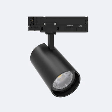 LED Track Spot Driefasig 40W Fasano CCT Selecteerbaar Dimbaar Zwart