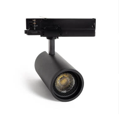 LED Track Spot Driefasig 30W Fasano Anti-verblinding CCT Selecteerbaar Dimbaar Zwart